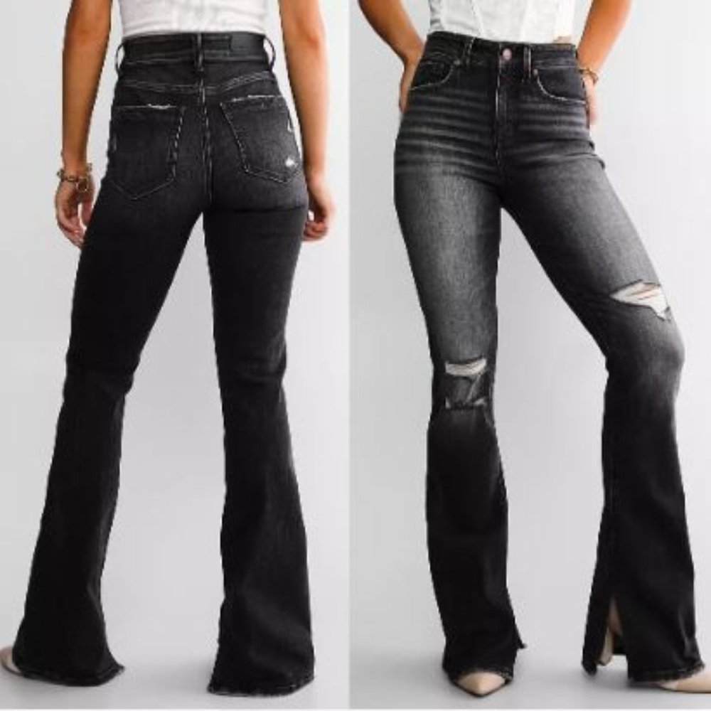 Buckle Black | Women's Fit No. 35 Split Boot Stretch Jean in Anguilla - 28 x 32